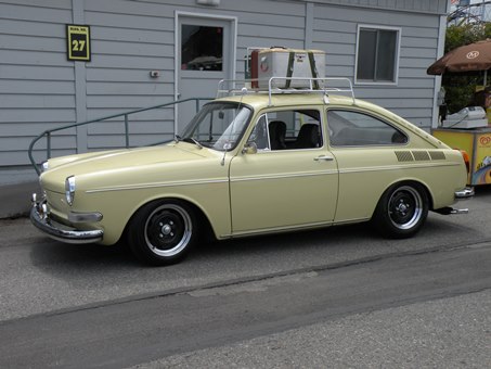 yellow hatchback